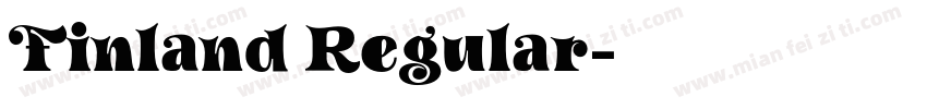 Finland Regular字体转换